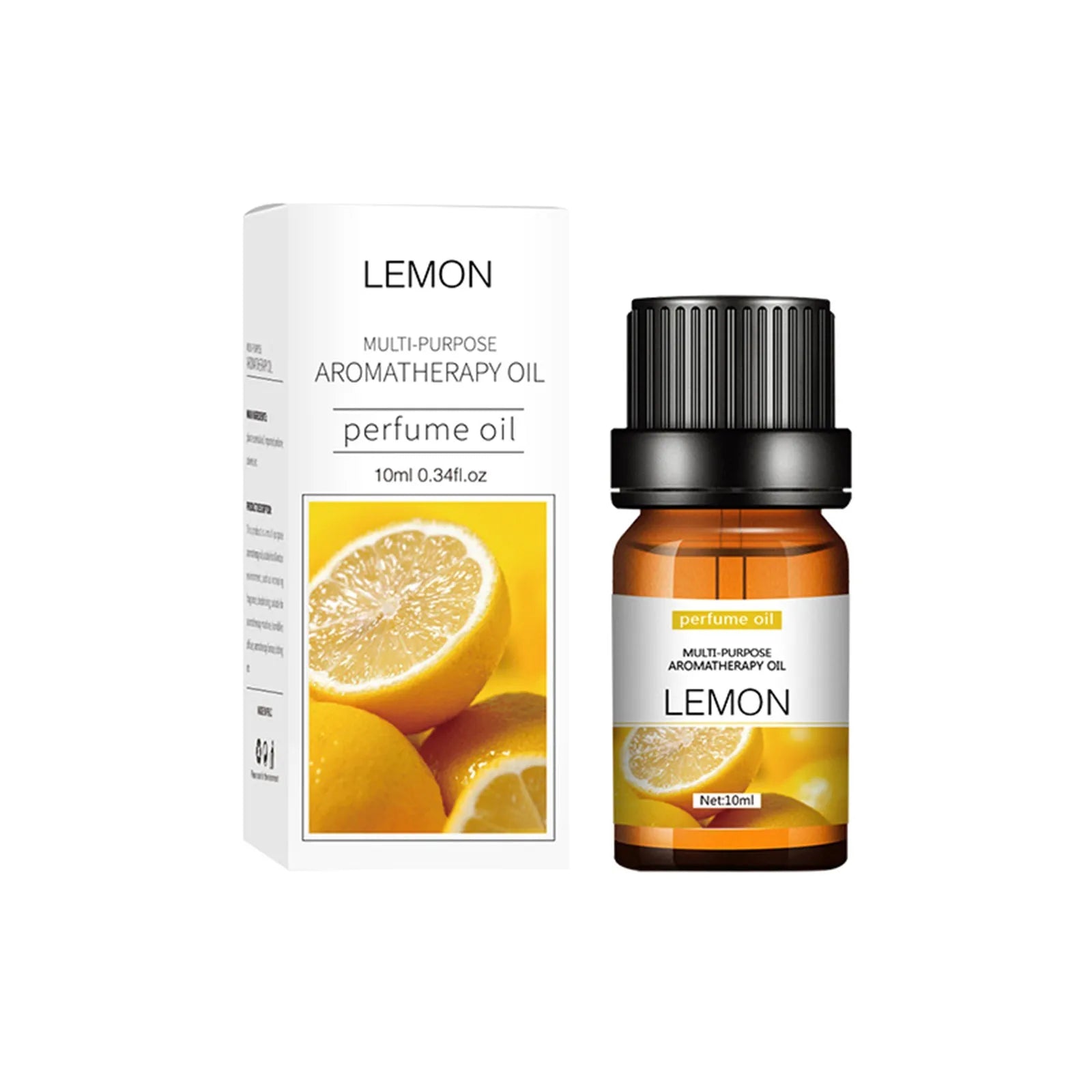 Set of flower and fruit essential oils in 10ml bottles arranged next to diffuser