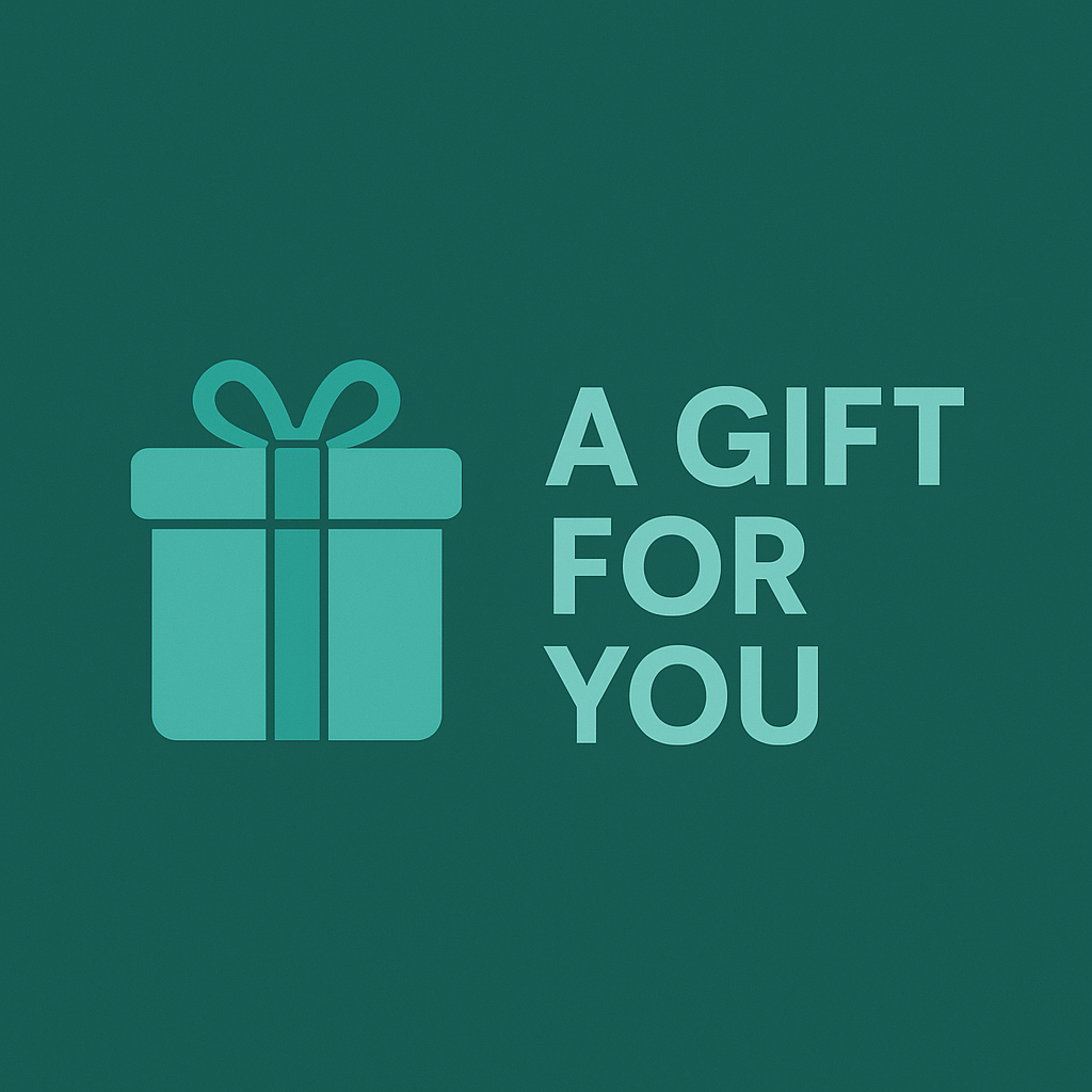 Digital gift card with gift icon and 'A Gift for You' message in ChillZoneWorld teal branding
