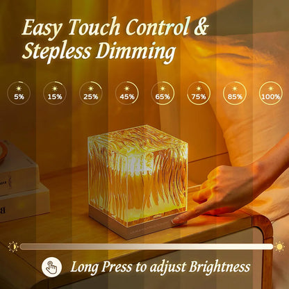 Northern lights projector casting green and blue aurora effects with stars on a dark ceiling
