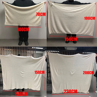 Ultra soft velvet blanket folded on a bed, showcasing thick plush texture and cozy feel
